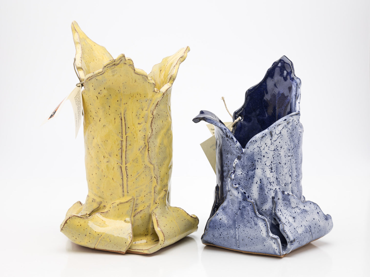 Hand-Built Leaf Vase