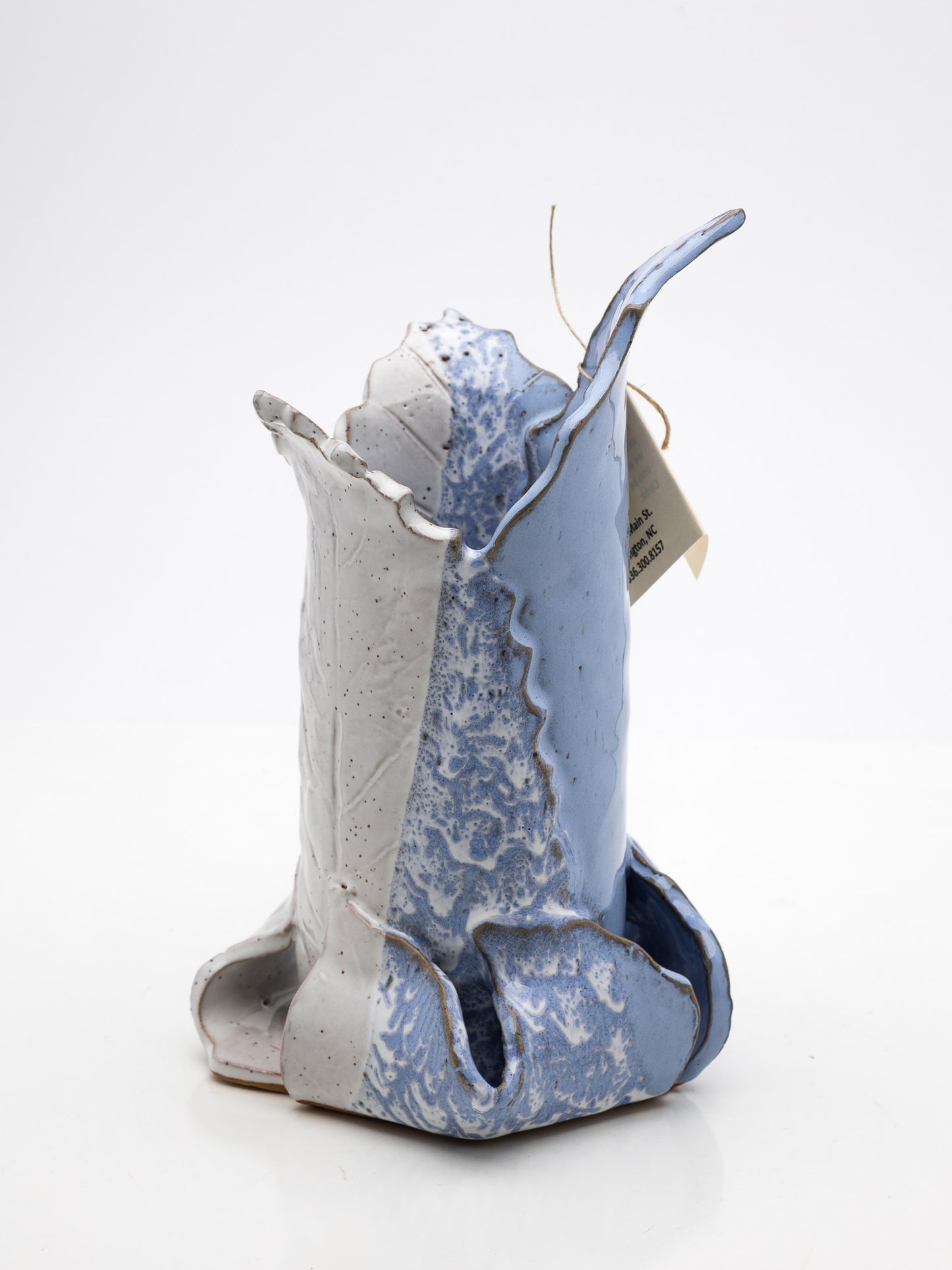 Hand-Built Leaf Vase