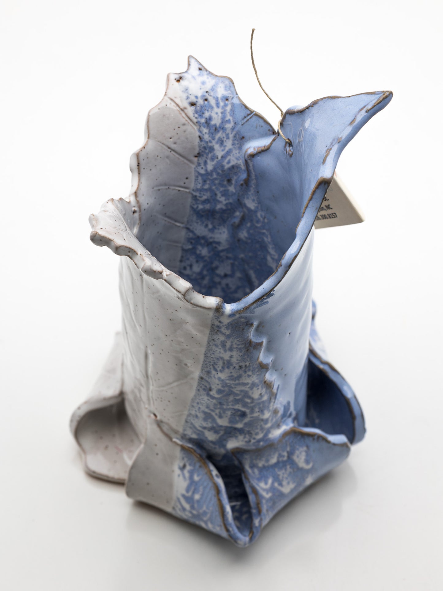 Hand-Built Leaf Vase