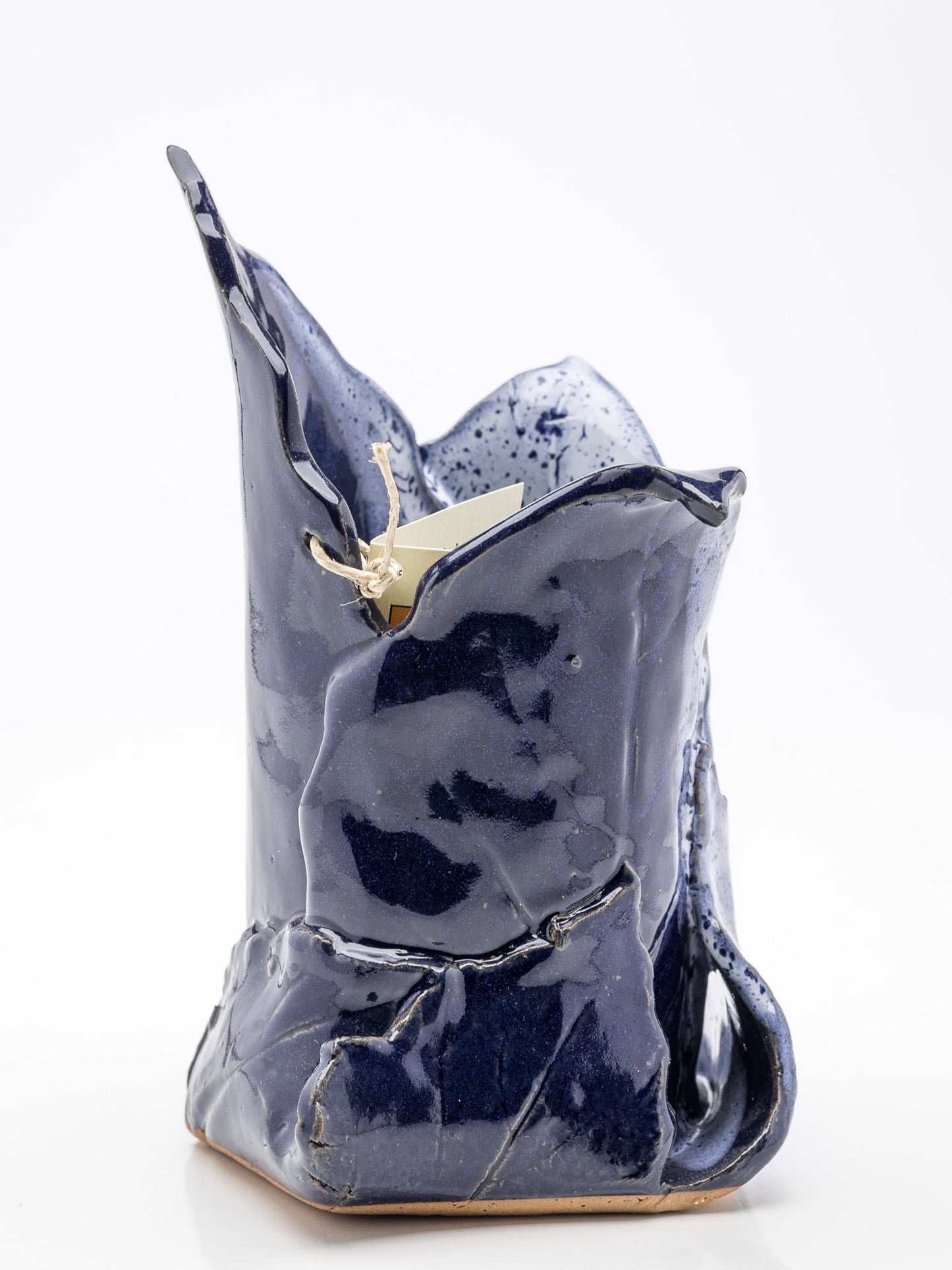 Hand-Built Leaf Vase